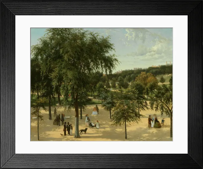Framed Print : Boston Common, 1850 / 63. Creator: Unknown Framed Print : Boston Common, 1850 / 63. Creator: Unknown