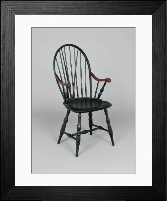 Framed Print : Armchair, 1750 / 1800. Creator: Unknown Framed Print : Armchair, 1750 / 1800. Creator: Unknown