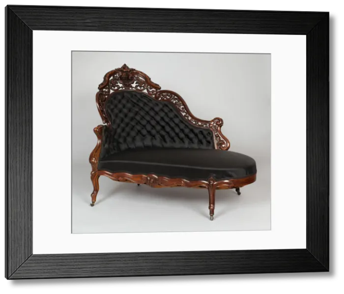 Framed Print : Couch, 1850 / 65. Creator: Unknown Framed Print : Couch, 1850 / 65. Creator: Unknown
