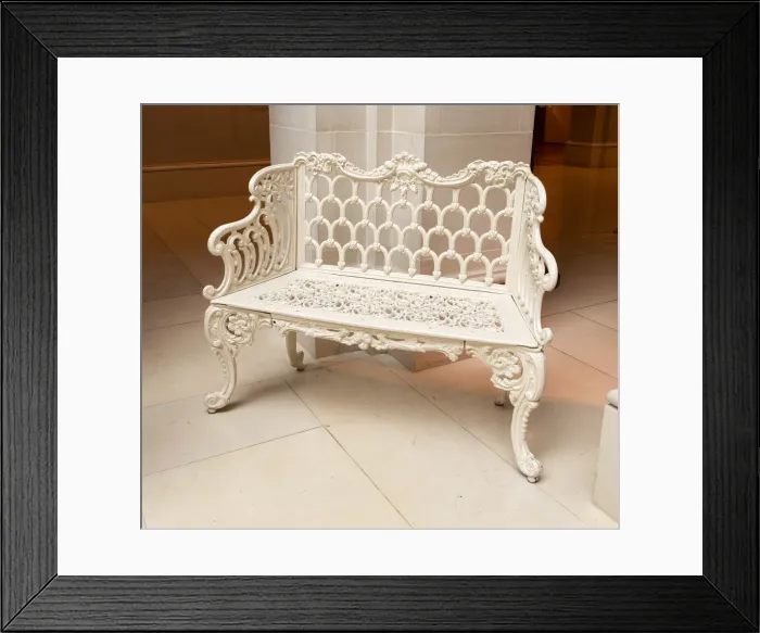 Framed Print : Settee, 1850-1900. Creator: Unknown Framed Print : Settee, 1850-1900. Creator: Unknown