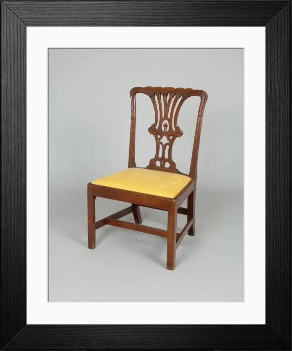 Framed Print : Pair of Side Chairs, 1770 / 90. Creator: Unknown Framed Print : Pair of Side Chairs, 1770 / 90. Creator: Unknown