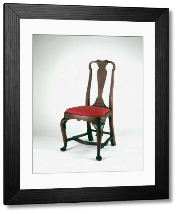 Framed Print : Side Chair, 1730 / 60. Creator: Unknown Framed Print : Side Chair, 1730 / 60. Creator: Unknown