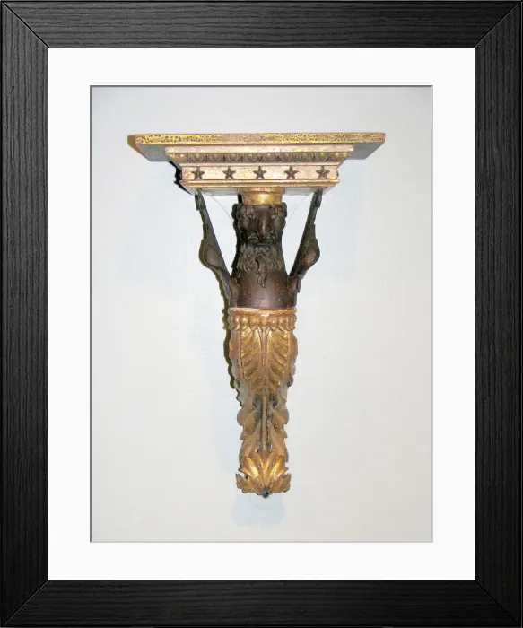 Framed Print : Wall Bracket with Griffin, c. 1800 / 25. Creator: Unknown Framed Print : Wall Bracket with Griffin, c. 1800 / 25. Creator: Unknown