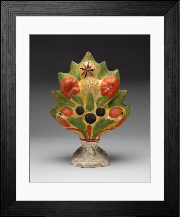 Framed Print : Fruit sculpture, 1800 / 1900. Creator: Unknown Framed Print : Fruit sculpture, 1800 / 1900. Creator: Unknown