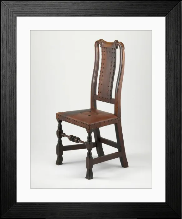 Framed Print : Side Chair, 1722 / 44. Creator: Unknown Framed Print : Side Chair, 1722 / 44. Creator: Unknown