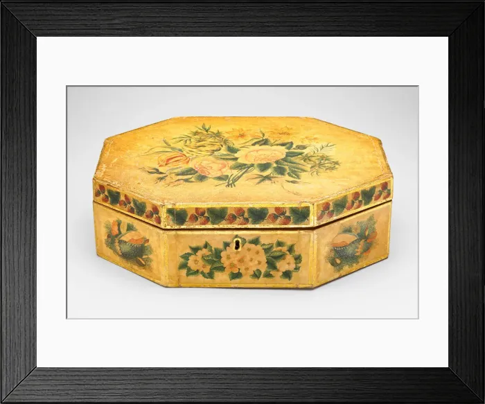 Framed Print : Trinket Box, c. 1820. Creator: Unknown Framed Print : Trinket Box, c. 1820. Creator: Unknown