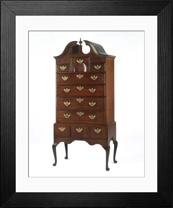 Framed Print : High Chest of Drawers, 1750 / 70. Creator: Unknown Framed Print : High Chest of Drawers, 1750 / 70. Creator: Unknown