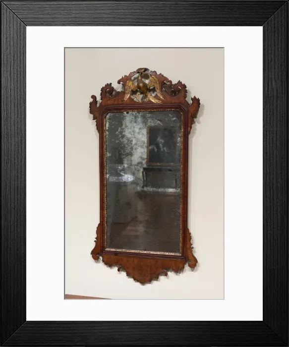 Framed Print : Looking Glass, 1760 / 90. Creator: Unknown Framed Print : Looking Glass, 1760 / 90. Creator: Unknown