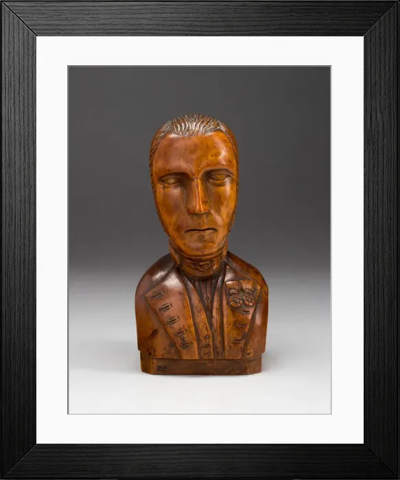 Framed Print : Bust of a Gentleman, c. 1850. Creator: Unknown Framed Print : Bust of a Gentleman, c. 1850. Creator: Unknown