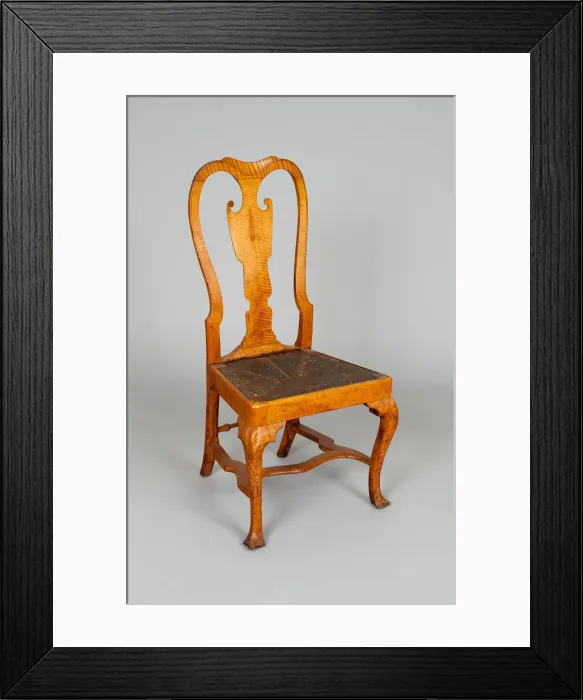Framed Print : Side Chair, 1746 / 60. Creator: Unknown Framed Print : Side Chair, 1746 / 60. Creator: Unknown