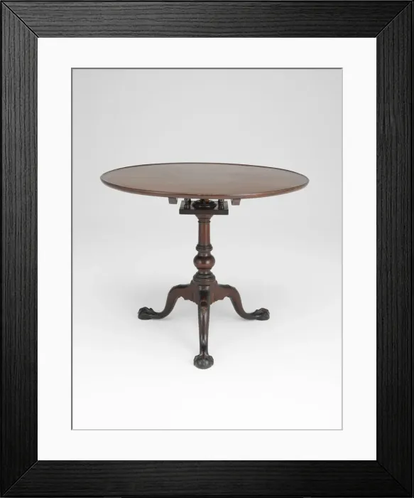 Framed Print : Tea Table, 1750 / 90. Creator: Unknown Framed Print : Tea Table, 1750 / 90. Creator: Unknown