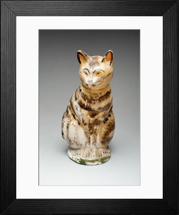 Framed Print : Seated Cat, c. 1875. Creator: Unknown Framed Print : Seated Cat, c. 1875. Creator: Unknown