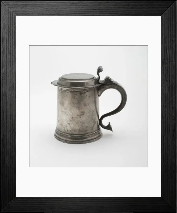 Framed Print : Covered mug, 1800 / 50. Creator: Unknown Framed Print : Covered mug, 1800 / 50. Creator: Unknown
