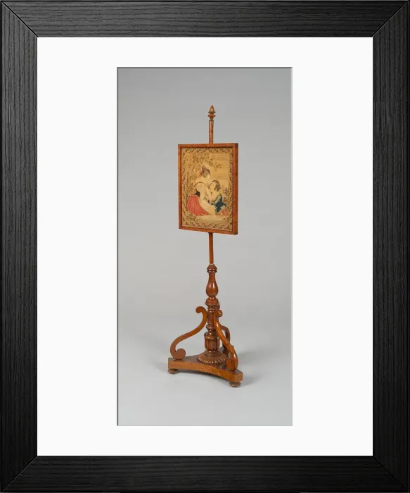 Framed Print : Fire Screen, 1821 / 40. Creator: Unknown Framed Print : Fire Screen, 1821 / 40. Creator: Unknown
