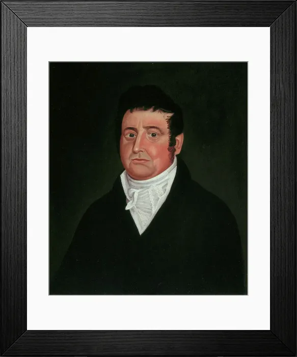 Framed Print : Man in Black, 1820 / 40. Creator: Unknown Framed Print : Man in Black, 1820 / 40. Creator: Unknown