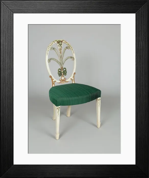 Framed Print : Side Chair, c. 1796. Creator: Unknown Framed Print : Side Chair, c. 1796. Creator: Unknown