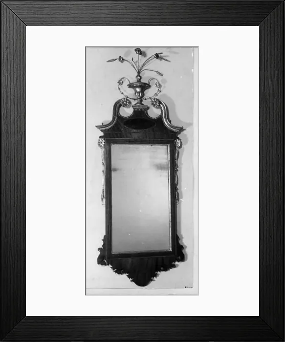 Framed Print : Looking Glass, 1795 / 1810. Creator: Unknown Framed Print : Looking Glass, 1795 / 1810. Creator: Unknown