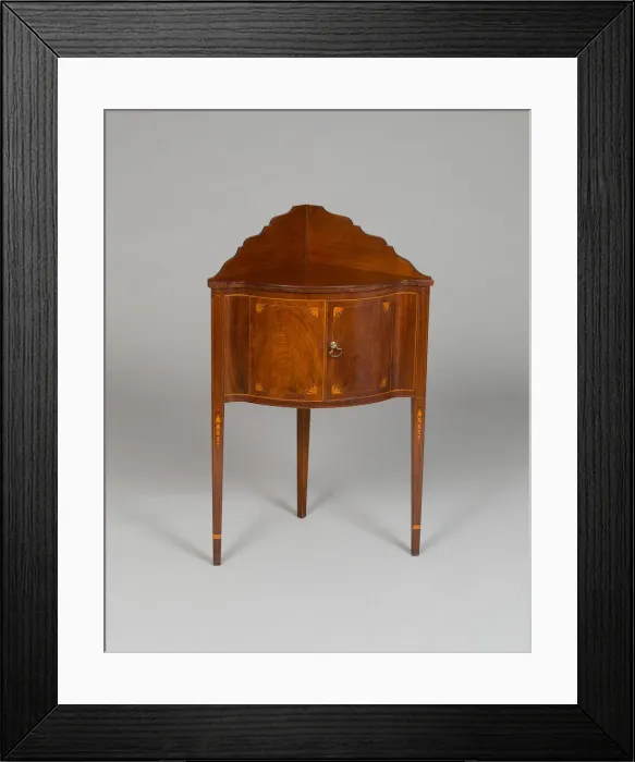 Framed Print : Corner Basin Stand, 1790 / 1800. Creator: Unknown Framed Print : Corner Basin Stand, 1790 / 1800. Creator: Unknown