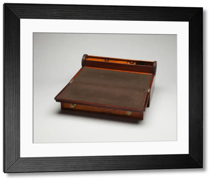 Framed Print : Traveling Desk, 1800 / 15. Creator: Unknown Framed Print : Traveling Desk, 1800 / 15. Creator: Unknown