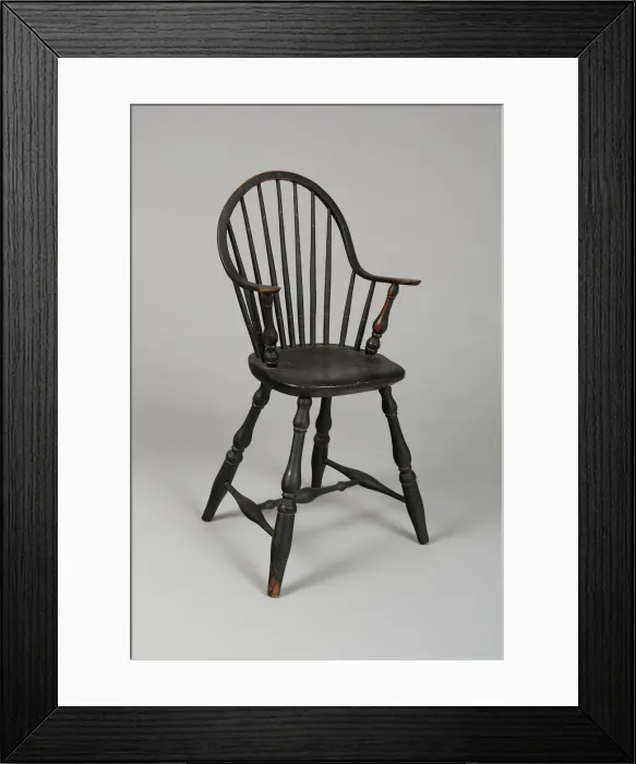 Framed Print : Windsor High Chair, 1790 / 1800. Creator: Unknown Framed Print : Windsor High Chair, 1790 / 1800. Creator: Unknown
