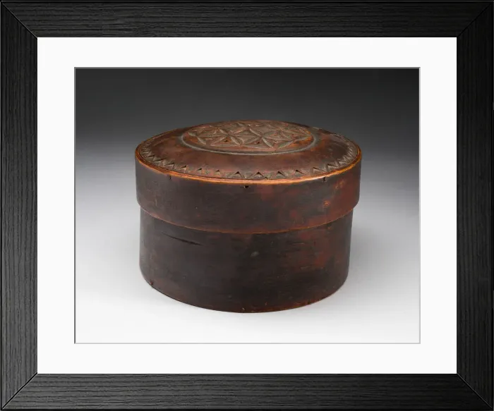 Framed Print : Box with Lid, 1790 / 1860. Creator: Unknown Framed Print : Box with Lid, 1790 / 1860. Creator: Unknown