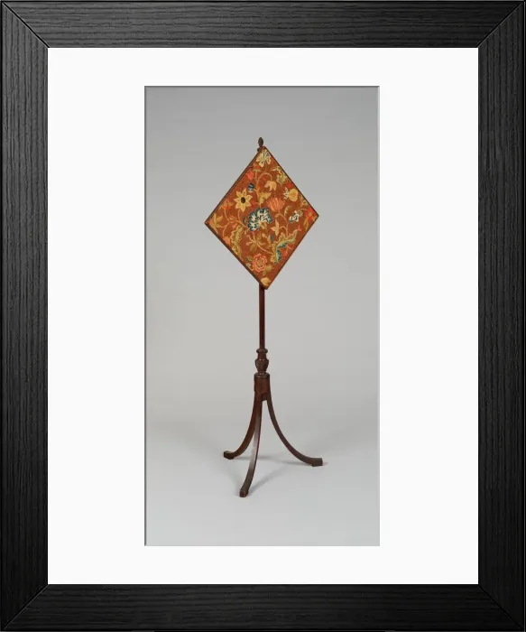 Framed Print : Fire Screen, 1790 / 1812. Creator: Unknown Framed Print : Fire Screen, 1790 / 1812. Creator: Unknown