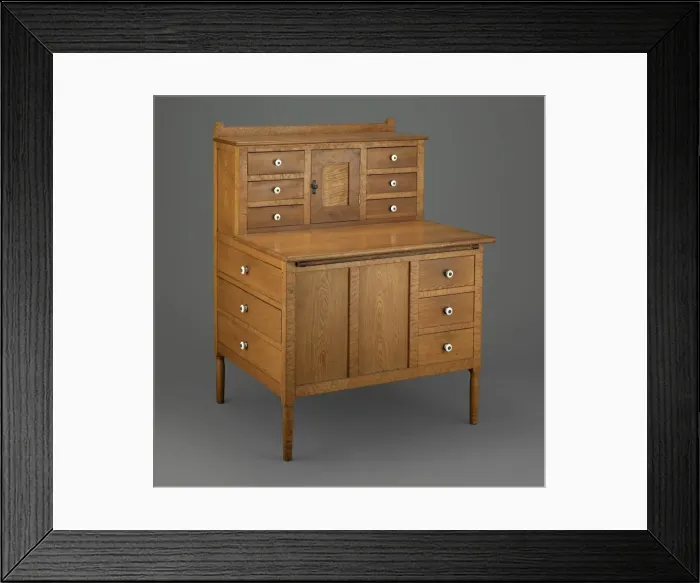 Framed Print : Sewing Desk, 1860 / 70. Creator: Unknown Framed Print : Sewing Desk, 1860 / 70. Creator: Unknown