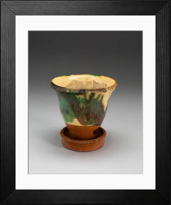 Framed Print : Flower Pot with Stand, 1890 / 1900. Creator: Unknown Framed Print : Flower Pot with Stand, 1890 / 1900. Creator: Unknown
