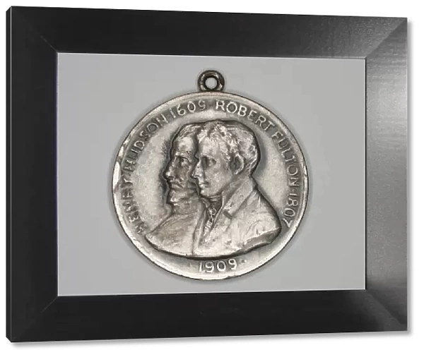 Two Medals Commemorating the Hudson-Fulton Celebration New York, 1909. Creator: Unknown