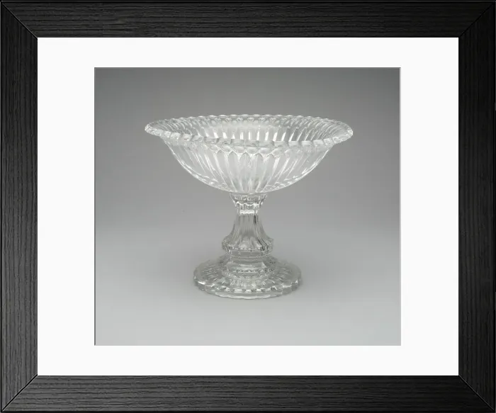 Framed Print : Compote in Thumbprint'pattern, 1850 / 60. Creator: Unknown Framed Print : Compote in Thumbprint'pattern, 1850 / 60. Creator: Unknown