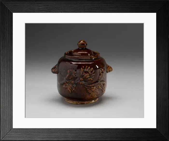 Framed Print : Sugar Bowl with Cover, 1840 / 90. Creator: Unknown Framed Print : Sugar Bowl with Cover, 1840 / 90. Creator: Unknown
