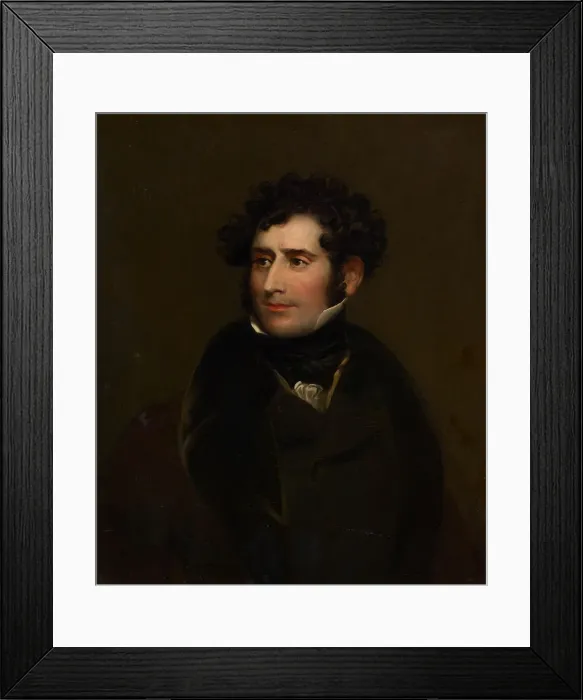 Framed Print : James William Wallack, 1835  /  40. Creator: Charles Robert Leslie