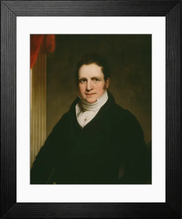 Framed Print : Thomas Abthorpe Cooper (1776-1849), c. 1822. Creator: Chester Harding Framed Print : Thomas Abthorpe Cooper (1776-1849), c. 1822. Creator: Chester Harding