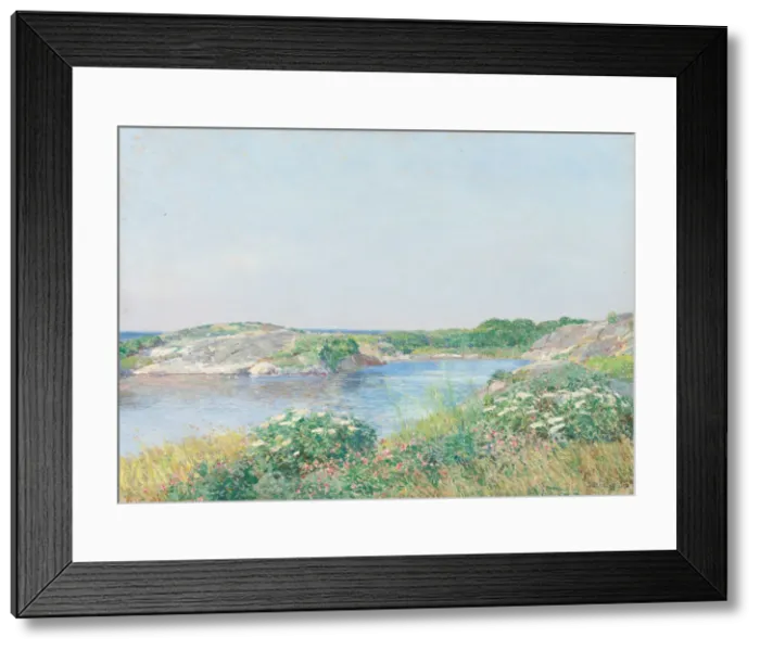 Framed Print : The Little Pond, Appledore, 1890. Creator: Frederick Childe Hassam Framed Print : The Little Pond, Appledore, 1890. Creator: Frederick Childe Hassam