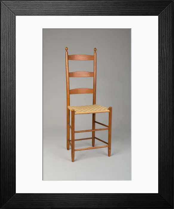 Framed Print : Side chair, c. 1870. Creator: Unknown Framed Print : Side chair, c. 1870. Creator: Unknown