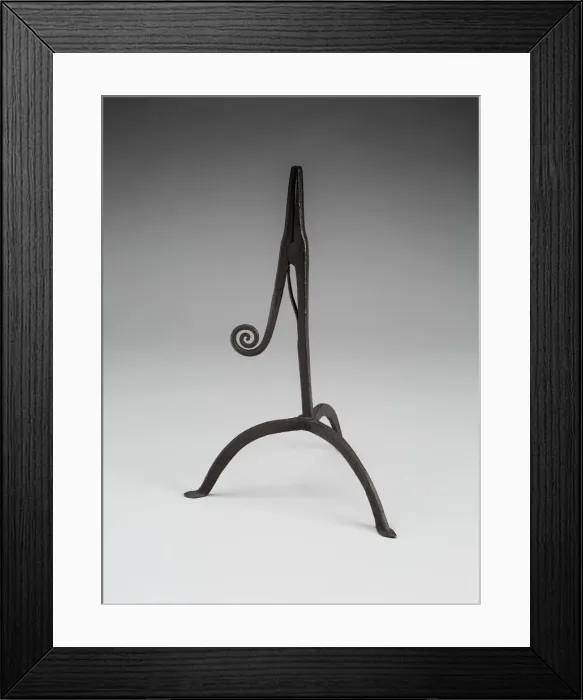 Framed Print : Rushlight Holder, 1750 / 1850. Creator: Unknown Framed Print : Rushlight Holder, 1750 / 1850. Creator: Unknown