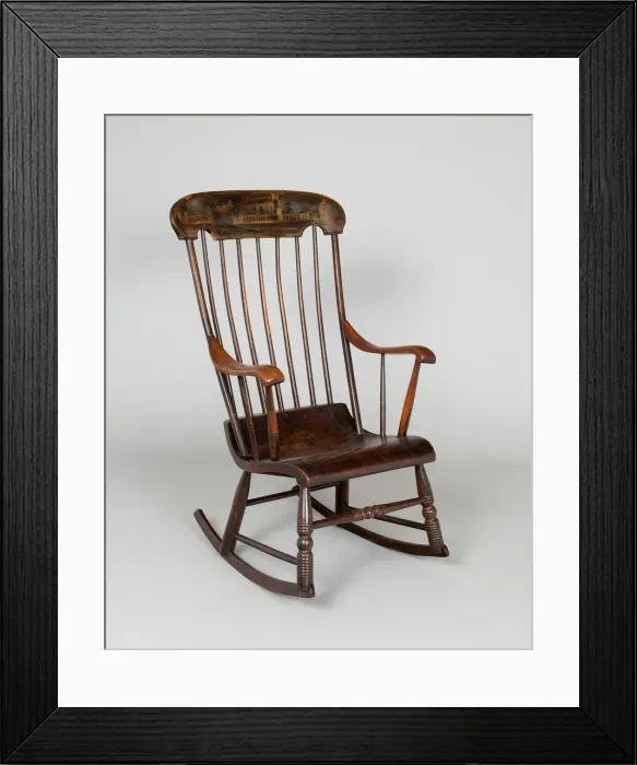 Framed Print : Rocking Chair, 1850 / 65. Creator: Unknown Framed Print : Rocking Chair, 1850 / 65. Creator: Unknown
