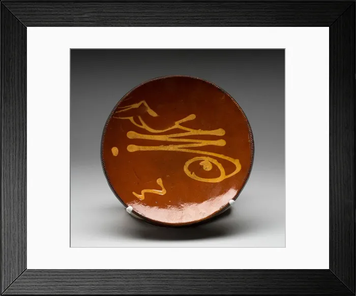 Framed Print : Plate, c. 1840. Creator: Unknown Framed Print : Plate, c. 1840. Creator: Unknown