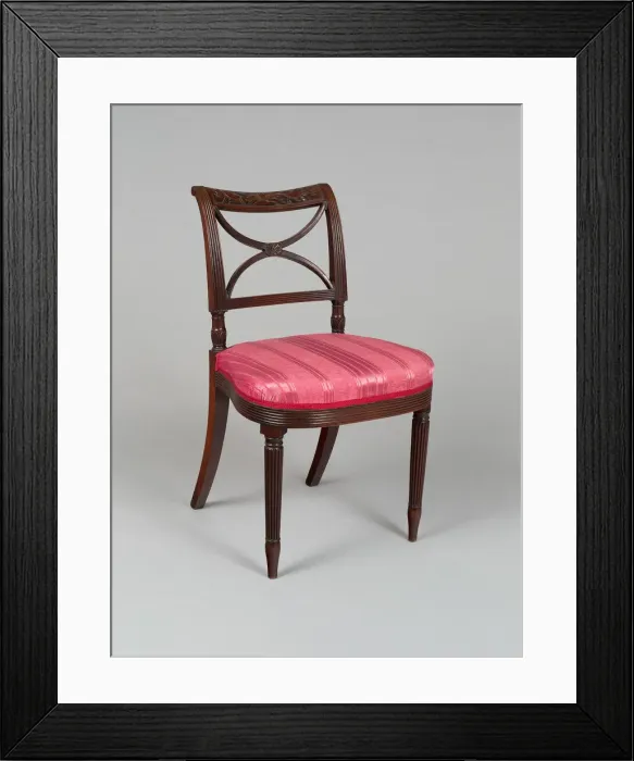 Framed Print : Side Chair, 1805 / 12. Creator: Unknown Framed Print : Side Chair, 1805 / 12. Creator: Unknown