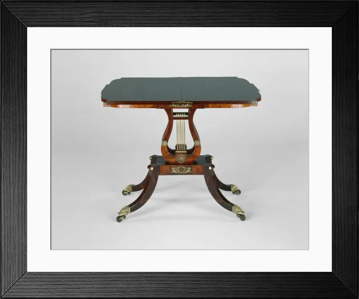 Framed Print : Card Table, 1815 / 24. Creator: Unknown Framed Print : Card Table, 1815 / 24. Creator: Unknown