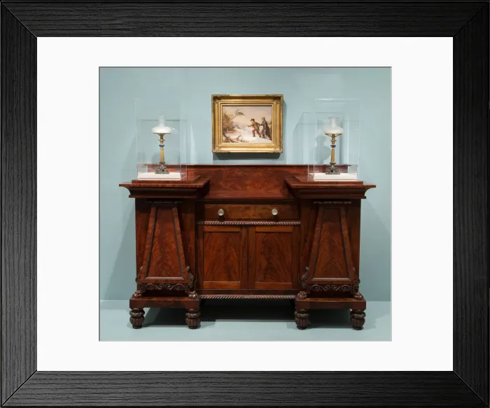 Framed Print : Sideboard, 1825 / 35. Creator: Unknown Framed Print : Sideboard, 1825 / 35. Creator: Unknown