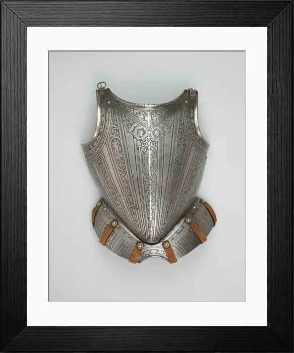 Framed Print : Breastplate, Milan, c. 1580 with some modern restorations. Creator: Unknown Framed Print : Breastplate, Milan, c. 1580 with some modern restorations. Creator: Unknown