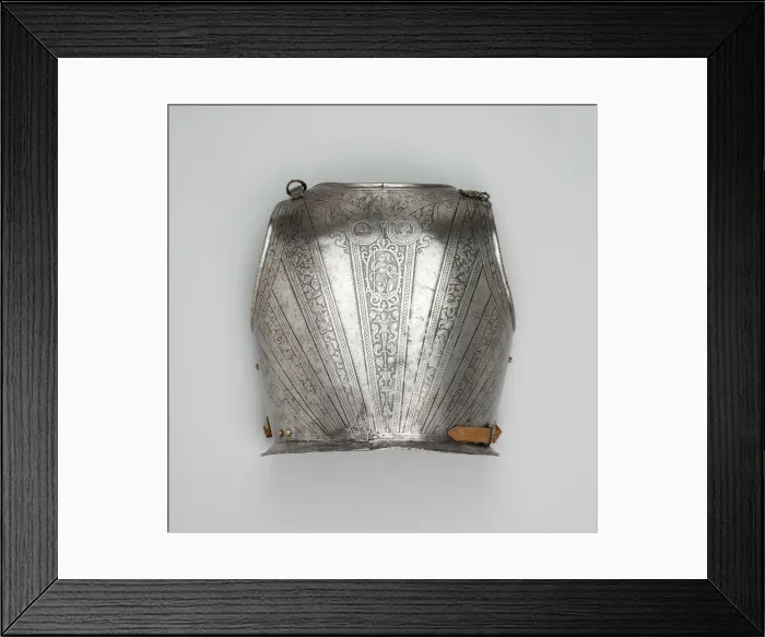 Framed Print : Backplate, Italy, northern, c. 1590 / 1600. Creator: Unknown Framed Print : Backplate, Italy, northern, c. 1590 / 1600. Creator: Unknown