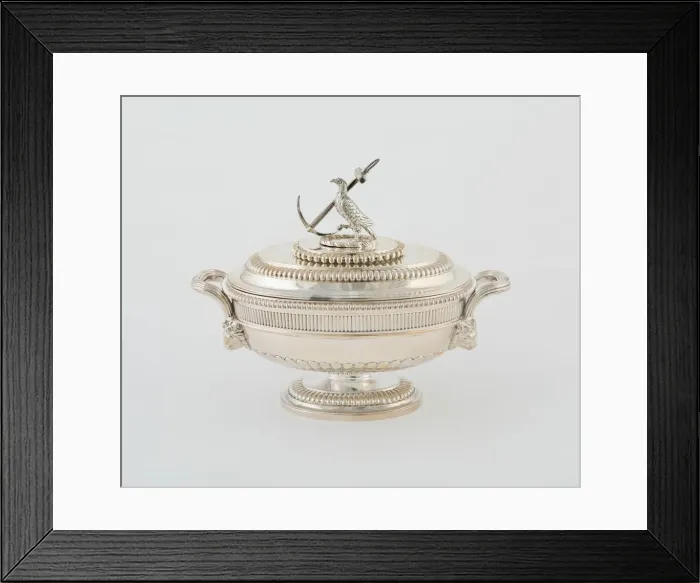 Framed Print : Sauce Tureen and Cover from the Hood Service, England, 1807 / 08. Creator: Paul Storr Framed Print : Sauce Tureen and Cover from the Hood Service, England, 1807 / 08. Creator: Paul Storr