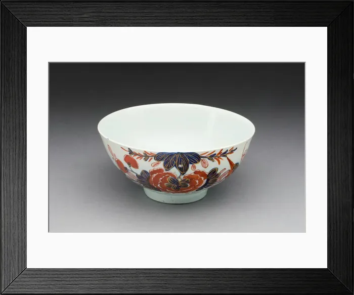 Framed Print : Bowl, London, 1760 / 64. Creator: Vauxhall Porcelain Factory Framed Print : Bowl, London, 1760 / 64. Creator: Vauxhall Porcelain Factory