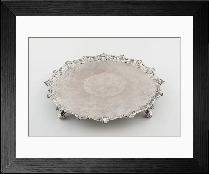 Framed Print : Tray, London, 1755 / 56. Creator: William Preston Framed Print : Tray, London, 1755 / 56. Creator: William Preston