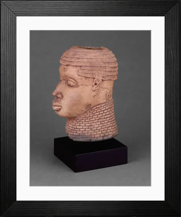 Framed Print : Commemorative Head, Nigeria, Probably mid-17th / mid-18th century. Creator: Unknown Framed Print : Commemorative Head, Nigeria, Probably mid-17th / mid-18th century. Creator: Unknown