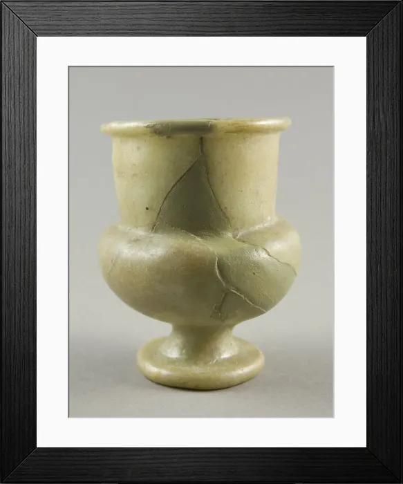 Framed Print : Vase, Egypt, New Kingdom Period, Dynasty 19 (1292-1202 BCE). Creator: Unknown Framed Print : Vase, Egypt, New Kingdom Period, Dynasty 19 (1292-1202 BCE). Creator: Unknown