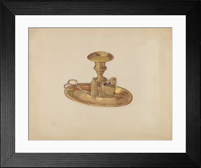 Framed Print : Candlestick, c. 1936. Creator: Dorothy Posten Framed Print : Candlestick, c. 1936. Creator: Dorothy Posten