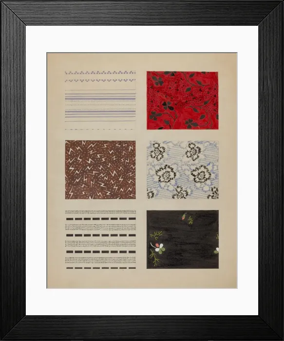Framed Print : Quilt Patches, c. 1937. Creator: Dorothy Posten Framed Print : Quilt Patches, c. 1937. Creator: Dorothy Posten